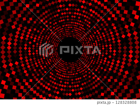 Dark red small rhombus dots abstract circular background Dark red small rhombus dots abstract circular background 128328808