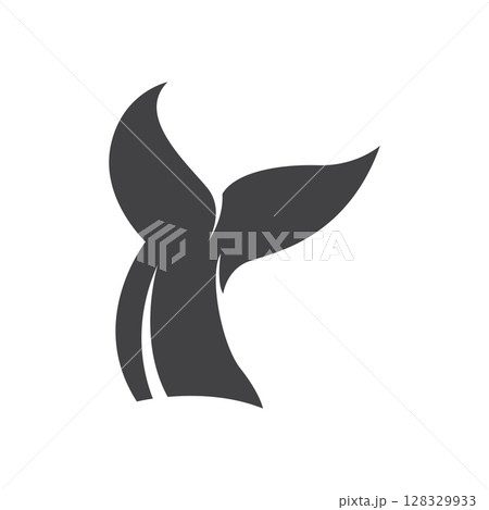 ocean animal silhouette design dolphin logo concept with black silhouette minimalist simple illustration of ocean product brand template ocean animal silhouette design dolphin logo concept with black silhouette minimalist simple illustration of ocean product brand template 128329933