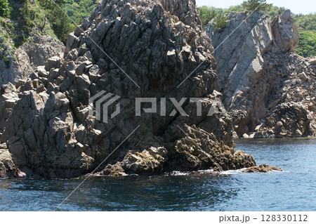 鳥取　四季の散歩　春　松島　遊覧船 128330112