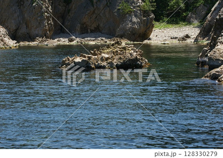 鳥取　四季の散歩　春　松島　遊覧船 128330279