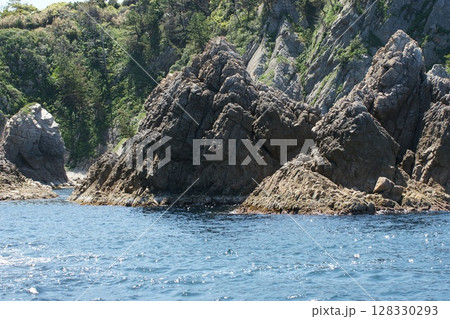 鳥取　四季の散歩　春　松島　遊覧船 128330293