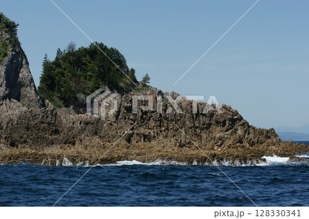 鳥取　四季の散歩　春　松島　遊覧船 128330341