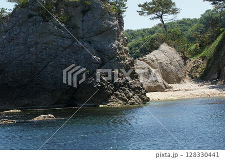 鳥取　四季の散歩　春　松島　遊覧船 128330441