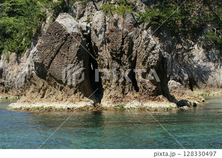 鳥取　四季の散歩　春　松島　遊覧船 128330497