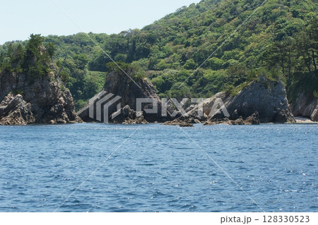 鳥取　四季の散歩　春　松島　遊覧船 128330523