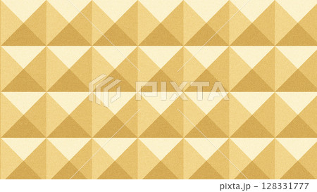 豪華な金色ゴールドのザラザラ質感モザイク柄背景イラスト　幾何学模様パターン 128331777