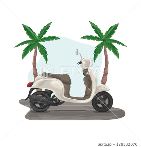 Illustration of Scooter Illustration of Scooter 128332070