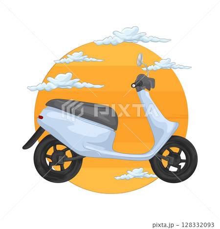 Illustration of Scooter Illustration of Scooter 128332093
