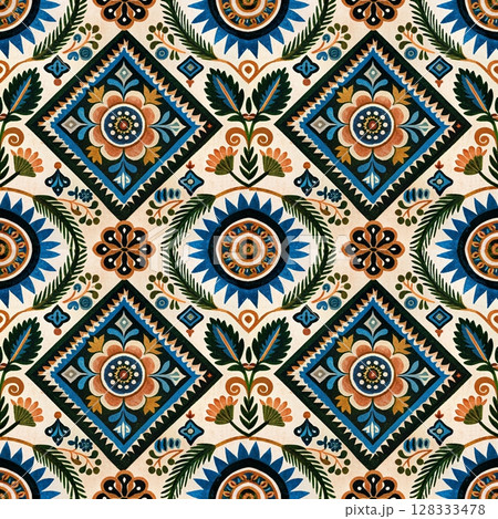 abstract ethnic authentic symmetric pattern ornamental decorative kaleidoscope movement geometric circle and star shape abstract ethnic authentic symmetric pattern ornamental decorative kaleidoscope movement geometric circle and star shape 128333478