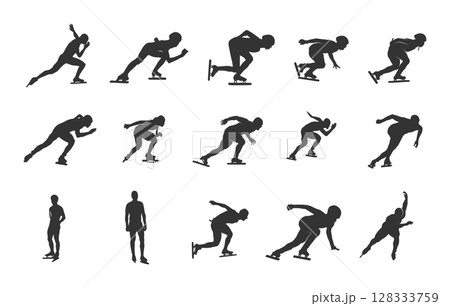 Speed skating silhouettes, Speed skater silhouette, Speed skating svg, Speed skating vector illustration Speed skating silhouettes, Speed skater silhouette, Speed skating svg, Speed skating vector illustration 128333759