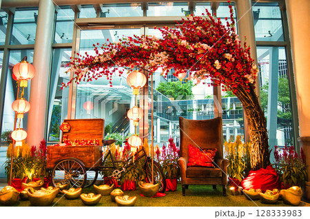 シンガポール市内の美しい景観 128333983