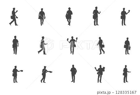 Postman svg, Postman silhouette, Postman vector set, Mailman silhouette, Mailman SVG, Postman silhouette bundle 128335167