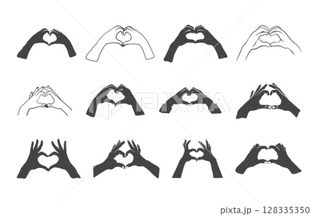 Heart Hands Svg, Heart Hands Silhouette, Love Hands Svg, Love Hands Silhouette, Heart Shaped Hands Svg, Heart Shaped Hands Silhouette, Heart Sign Svg 128335350