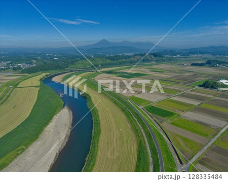 都城市高城町空撮　大淀川 128335484