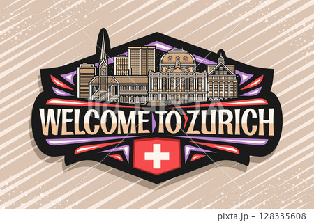 Vector logo for Zurich 128335608