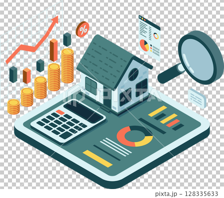 Isometric Asset Valuation with Real Estate and Financial Analysis 128335633