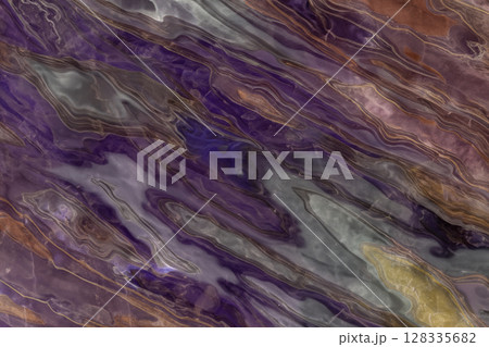 抽象鉱石テクスチャ背景:マラカイト風断面模様と光の粒子層 抽象鉱石テクスチャ背景:マラカイト風断面模様と光の粒子層 128335682
