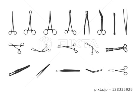 Surgical instruments silhouette, Surgical forceps silhouette, Surgeon instruments silhouettes, Medical forceps silhouette, Surgical instruments svg, Surgical forceps svg, Surgeon instruments svg, Surgical instruments silhouette, Surgical forceps silhouette, Surgeon instruments silhouettes, Medical forceps silhouette, Surgical instruments svg, Surgical forceps svg, Surgeon instruments svg, 128335929