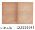 Vintage Open Book Pages | Aged Paper Texture Background 128335965