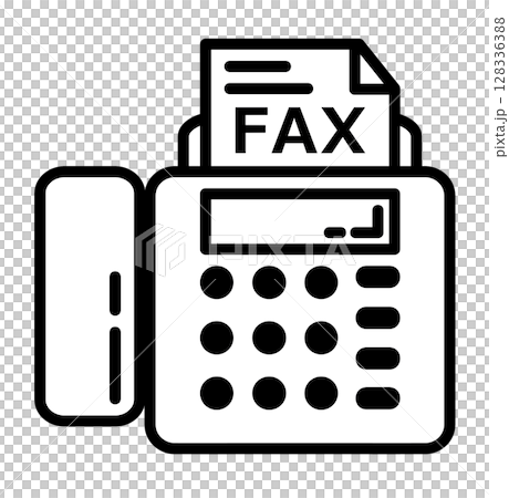 用於發送和接收文件以及發送傳真的傳真機的插圖 128336388