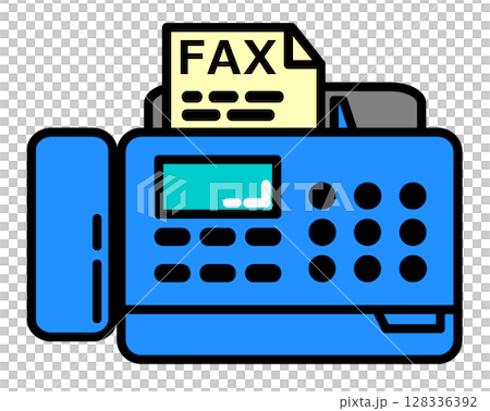 用於發送和接收文件以及發送傳真的傳真機的插圖 128336392