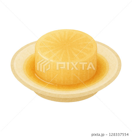 【おでん】大根のイラスト/タイプ2 128337554