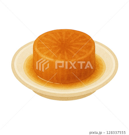 【おでん】大根のイラスト/タイプ3 128337555