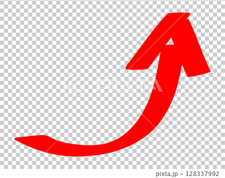 Upward red arrow icon 128337992