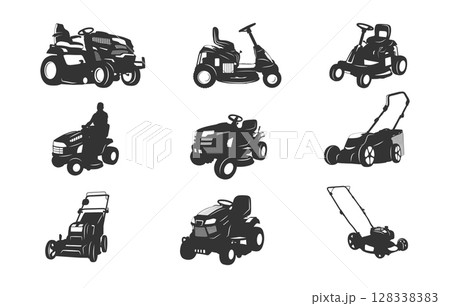 Riding mower silhouette, Riding mower svg, Lawn mower svg, Lawn mower silhouette, Riding mower bundle, Riding mower vector set Riding mower silhouette, Riding mower svg, Lawn mower svg, Lawn mower silhouette, Riding mower bundle, Riding mower vector set 128338383