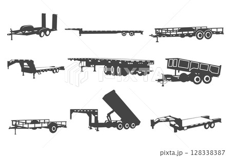 Big tex trailers svg, Big tex trailers vector, Flatbed trailer svg, Big tex trailers silhouette, Car trailer svg, Flatbed trailer silhouette, Flatbed semi truck svg. 128338387