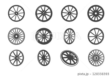 Wagon wheel svg, Wagon wheel silhouette, Wagon wheel vector, Wooden wagon wheel svg, Wooden wagon wheel silhouette, Wagon wheel clipart. 128338393