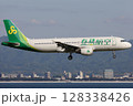 春秋航空中国A321関空アプローチ 128338426