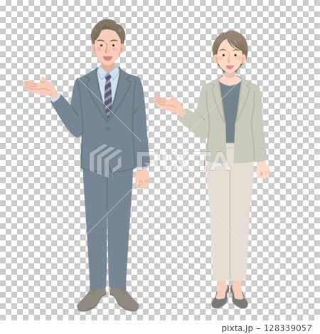 商人提供指導 128339057