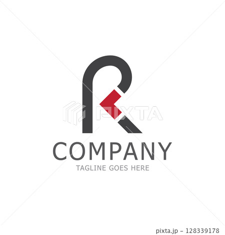 R letter arrow vector illustration icon logo template design 128339178