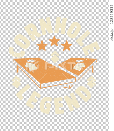 Cornhole legend retro vintage t shirt design, Cornhole game t shirt design 128339353