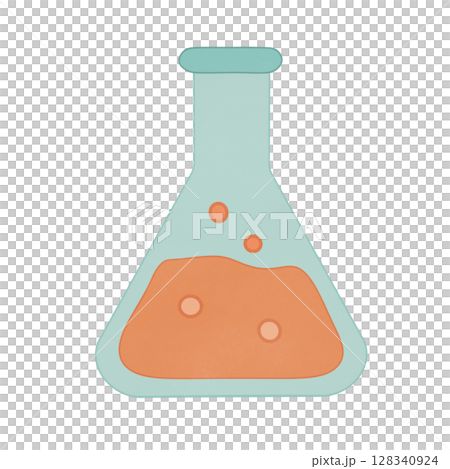 test tubes with liquid icon, cartoon style 128340924