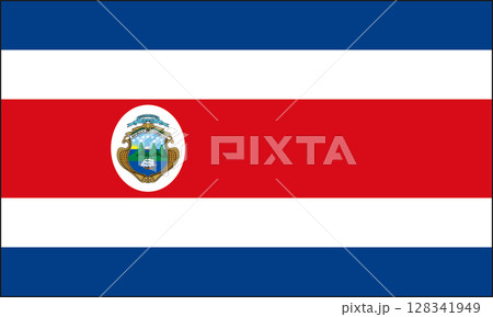 コスタリカ国旗 128341949