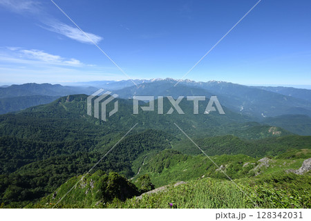 雨飾山、登山、新潟県 雨飾山、登山、新潟県 128342031