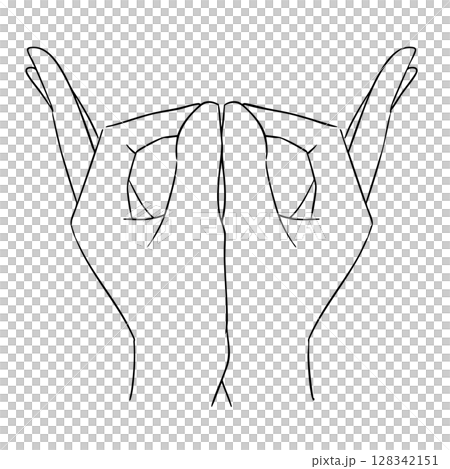 Mani Ratna Mudra black and white illustration Mani Ratna Mudra black and white illustration 128342151