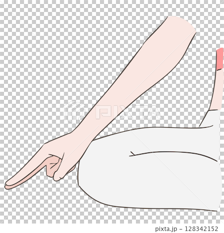Illustration of Bhu Mudra Illustration of Bhu Mudra 128342152