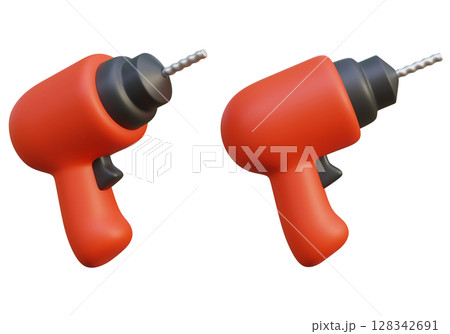 Cordless drill 3D Graphic Icon 128342691