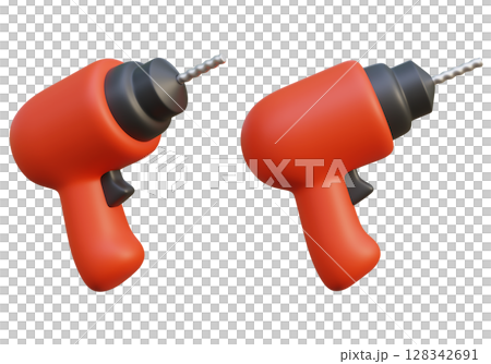 Cordless drill 3D Graphic Icon 128342691
