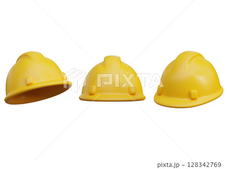 hard hat safety helmet 3D Icon hard hat safety helmet 3D Icon 128342769