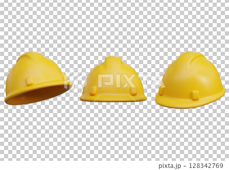 hard hat safety helmet 3D Icon hard hat safety helmet 3D Icon 128342769