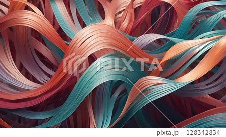 Gradient Ribbon Waves with Transparent Flow 128342834