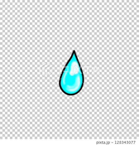 雫　しずく　マーク　シンプル　 128343077