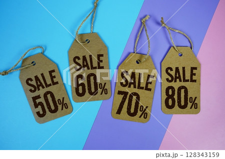 Sale 50% - 80% Discount Sale Promotion 128343159