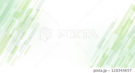 斜めラインが走るサイバー風テクスチャのフレーム背景（緑） 128343657
