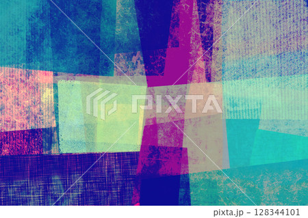 コラージュ風色面構成 4-5 128344101