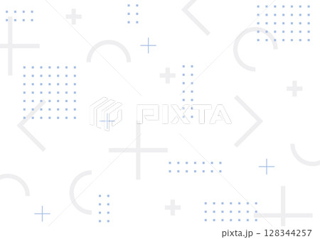 落ち着いた幾何学模様のシンプル背景（グレー） 128344257